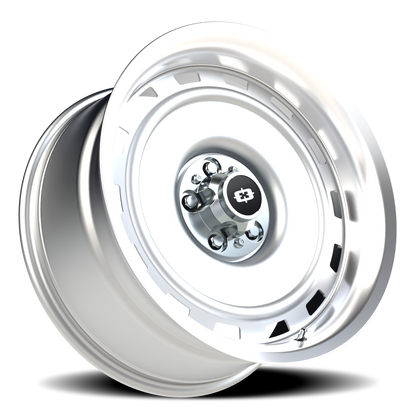 Vision CS-8X20HF 20X10 Silver Machined Lip Wheel