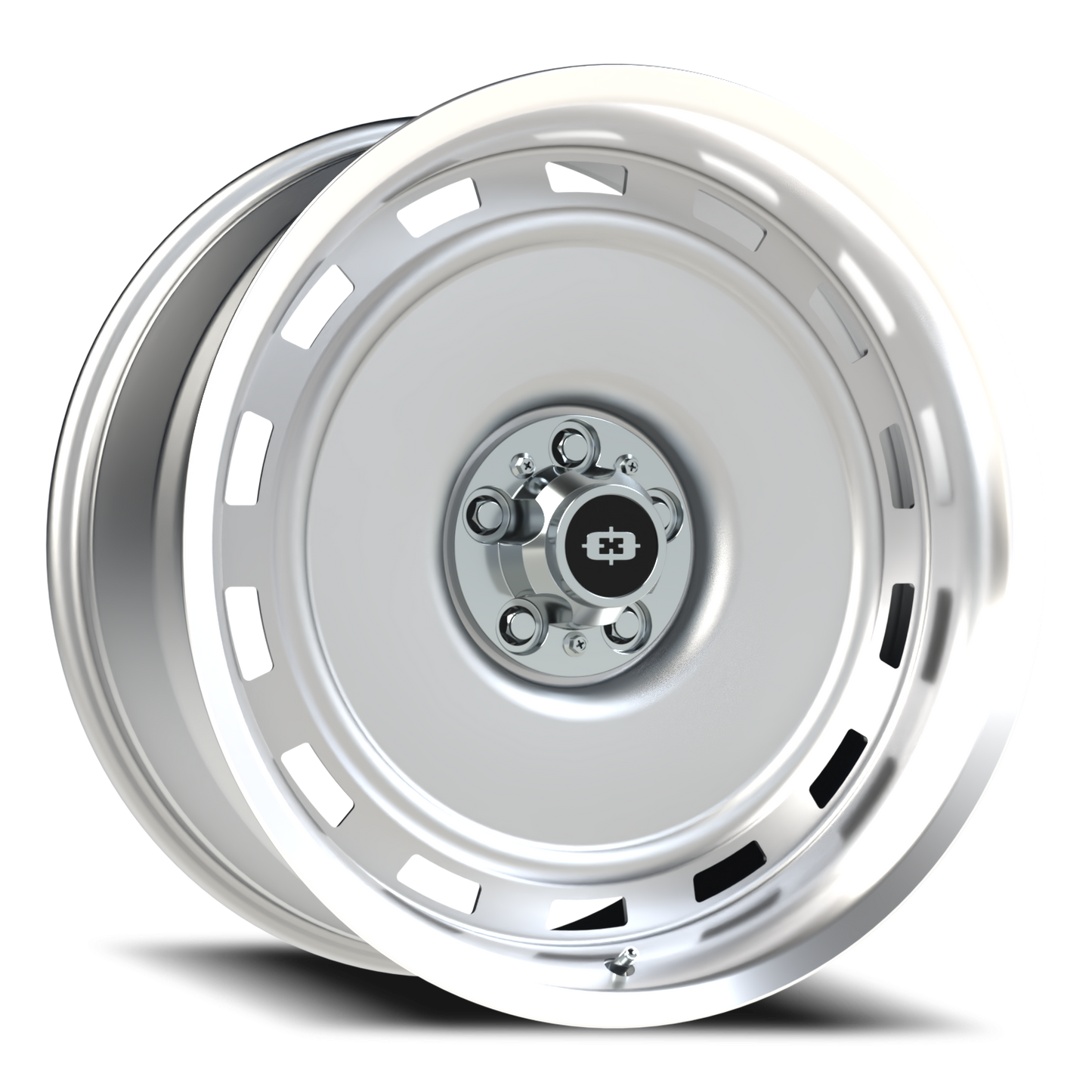 Vision CS-8X20HF 22X10 Silver Machined Lip Wheel