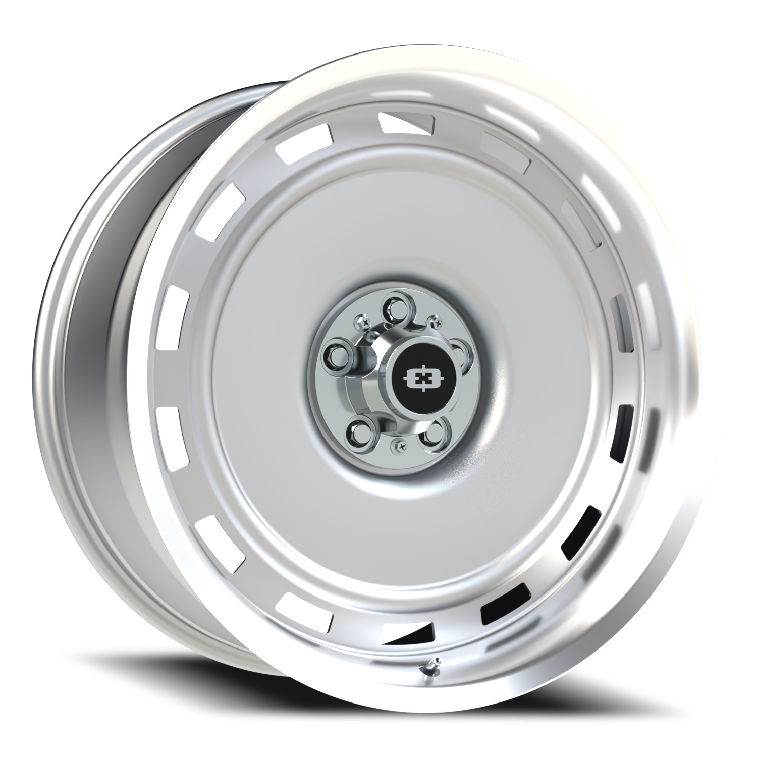 Vision CS-8X20HF 22X10 Silver Machined Lip Wheel