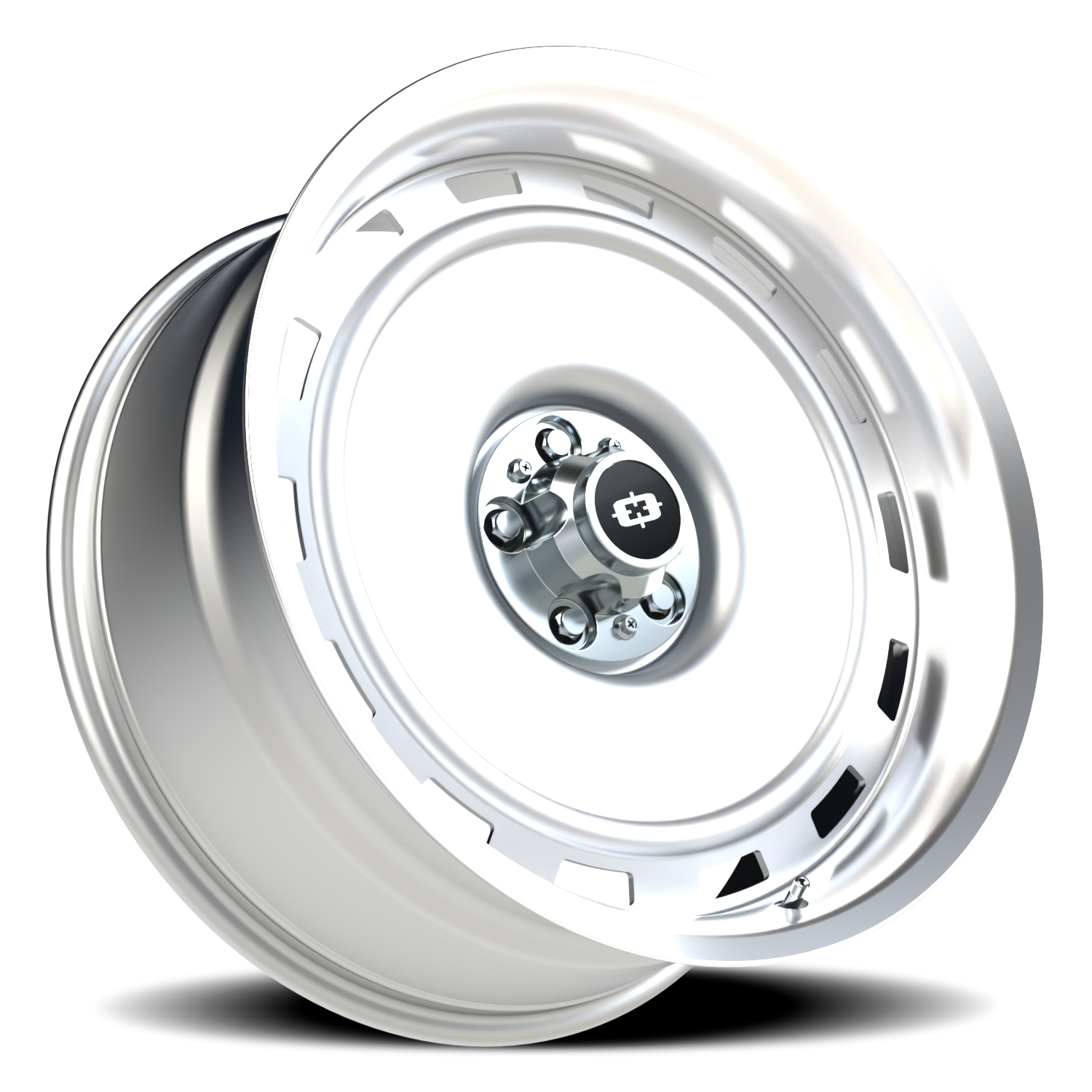 Vision CS-8X20HF 22X10 Silver Machined Lip Wheel