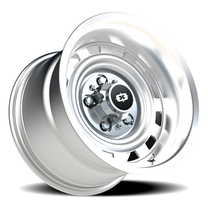 Vision CS-8X20HF 15X10 Silver Machined Lip Wheel
