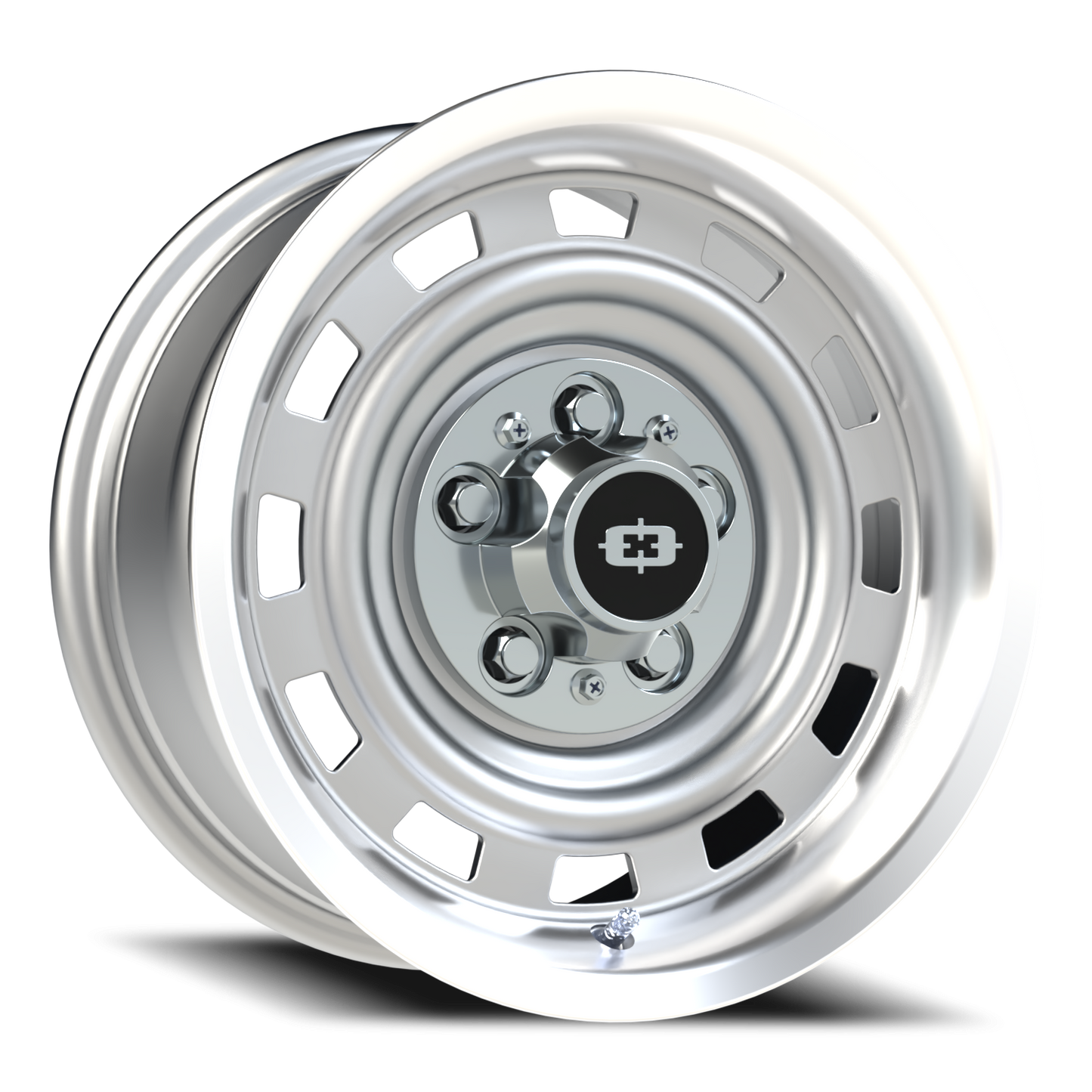 Vision CS-8X20HF 15X7 Silver Machined Lip Wheel