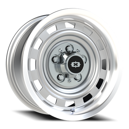 Vision CS-8X20HF 15X7 Silver Machined Lip Wheel