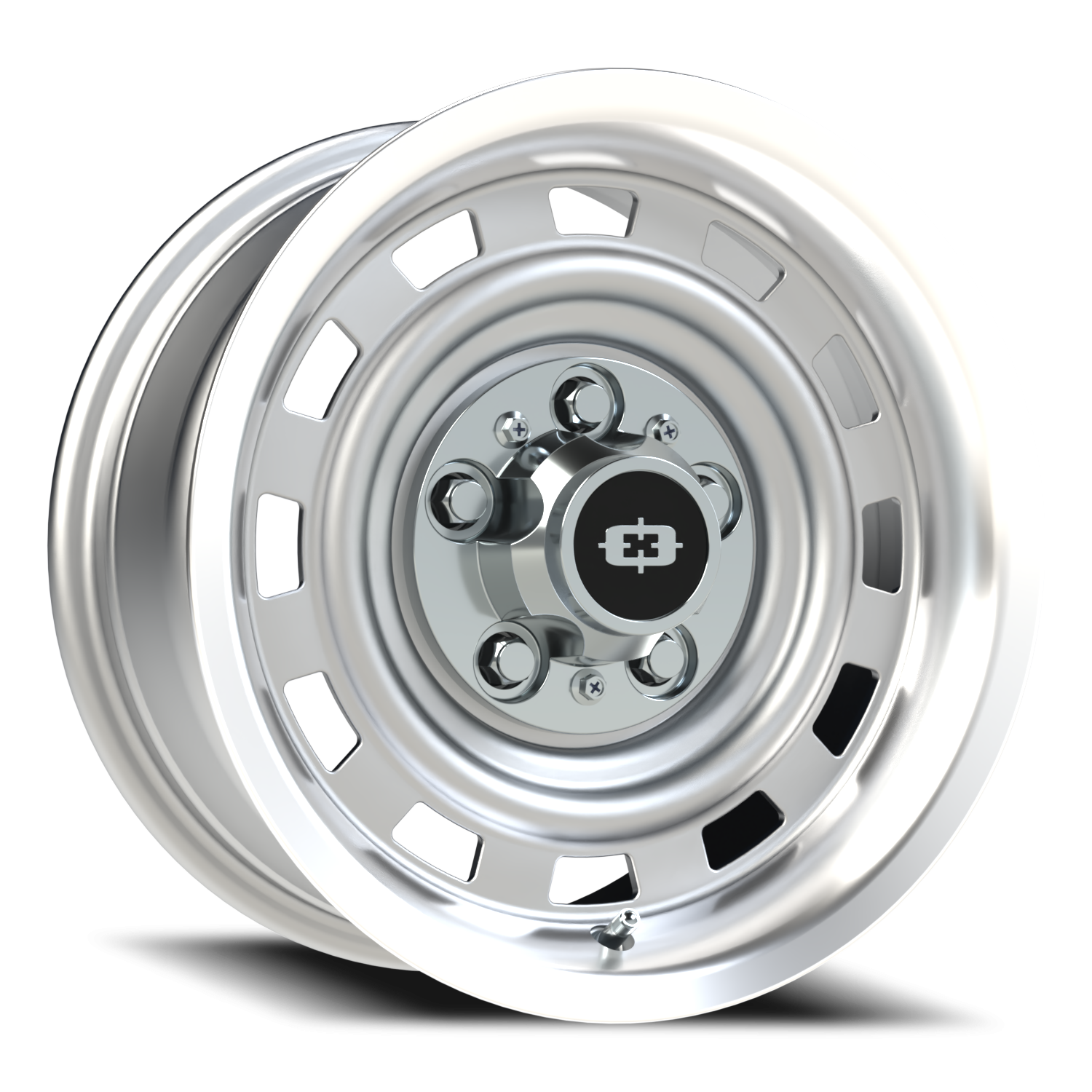 Vision CS-8X20HF 15X7 Silver Machined Lip Wheel