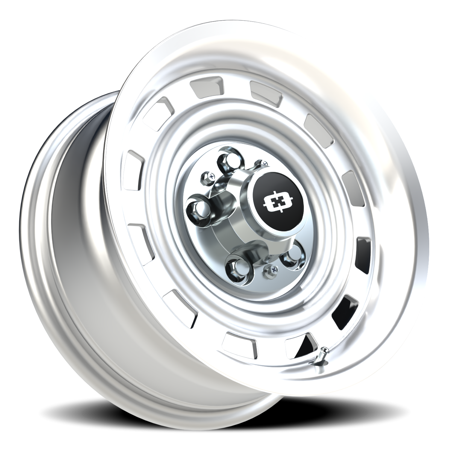 Vision CS-8X20HF 15X7 Silver Machined Lip Wheel
