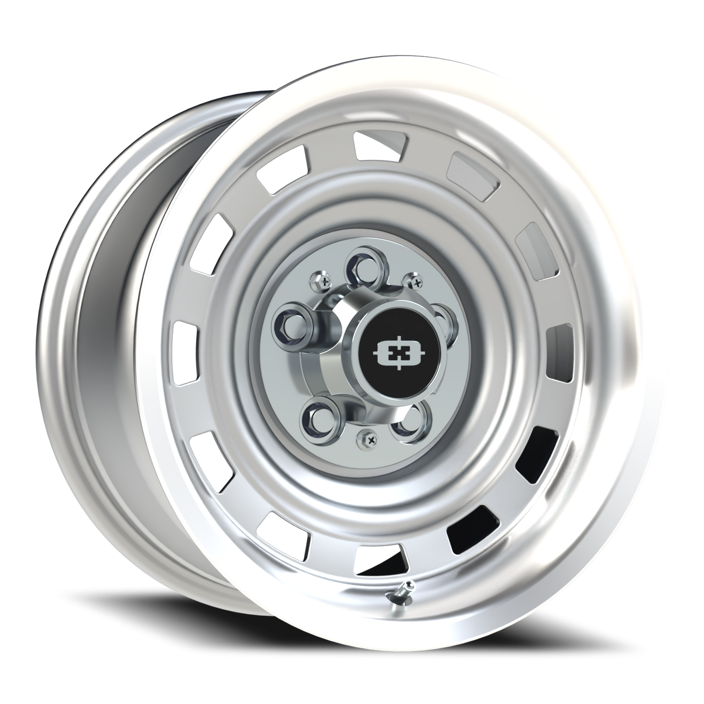 Vision CS-8X20HF 15X8 Silver Machined Lip Wheel