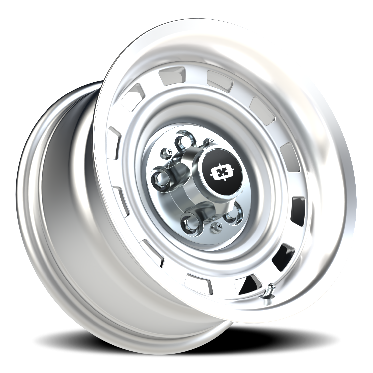Vision CS-8X20HF 15X8 Silver Machined Lip Wheel