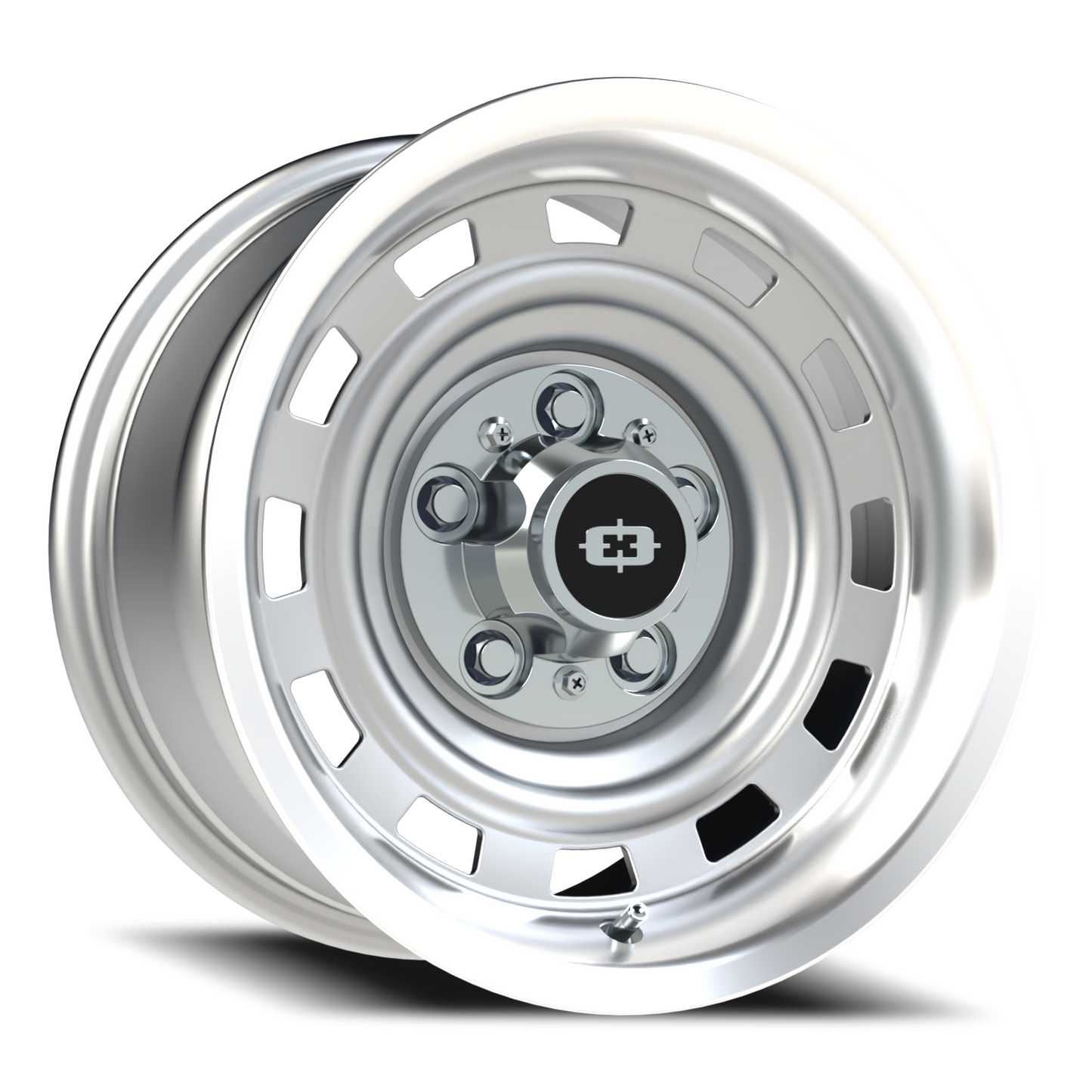 Vision CS-8X20HF 15X8 Silver Machined Lip Wheel