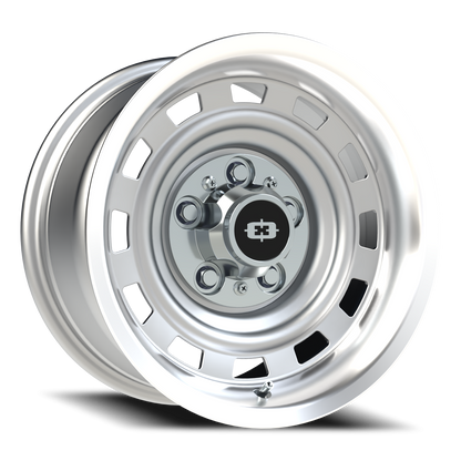 Vision CS-8X20HF 15X8 Silver Machined Lip Wheel