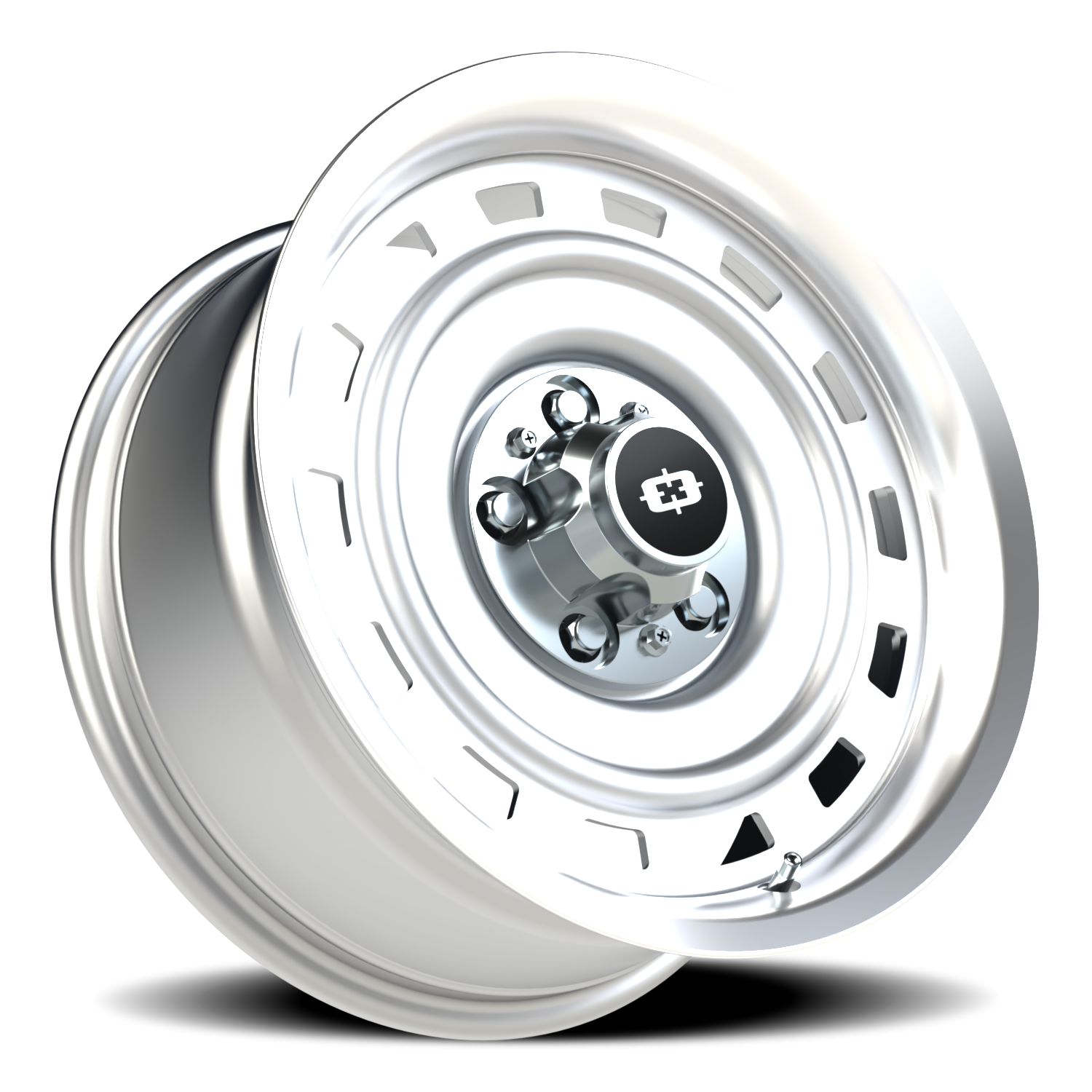 Vision CS-8X20HF 17X8 Silver Machined Lip Wheel