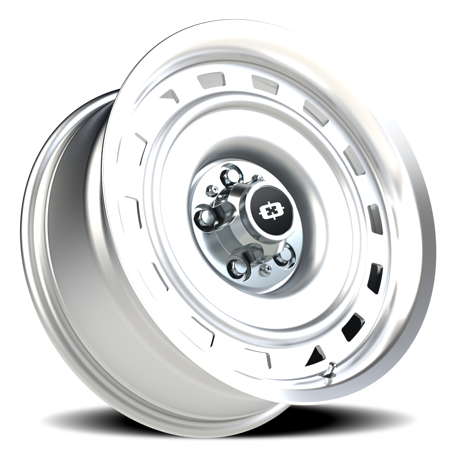Vision CS-8X20HF 18X8 Silver Machined Lip Wheel