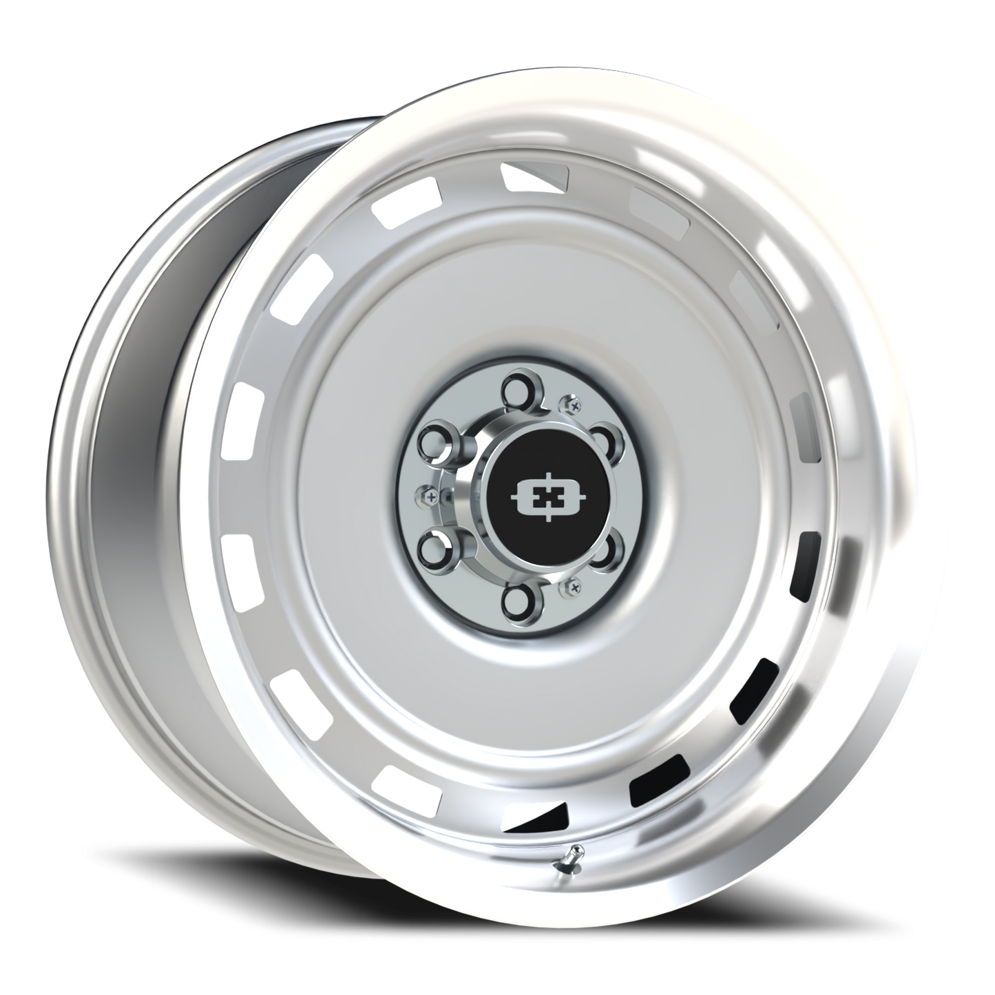 Vision CS-8X20HF 20X10 Silver Machined Lip Wheel