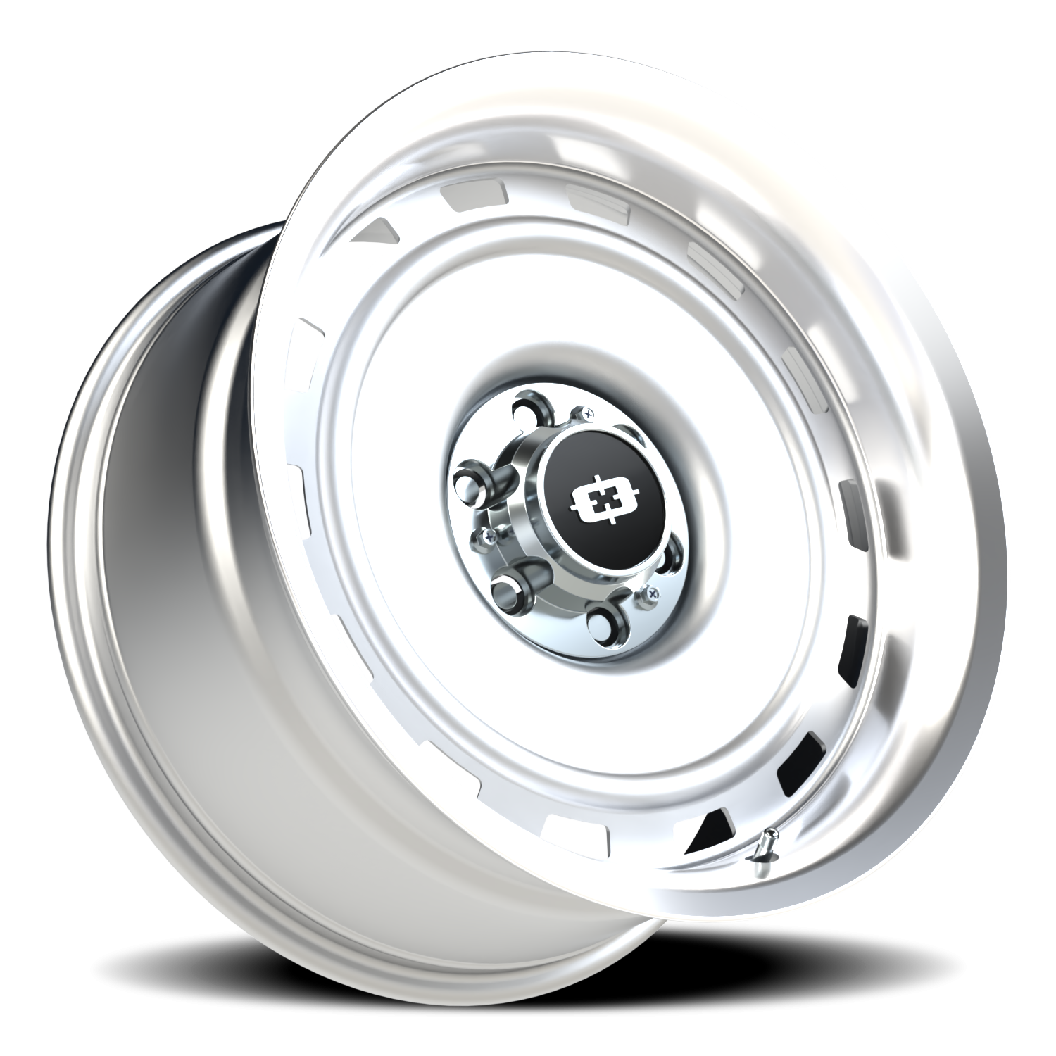 Vision CS-8X20HF 20X10 Silver Machined Lip Wheel
