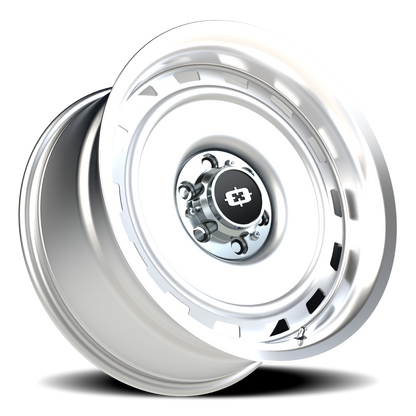 Vision CS-8X20HF 20X10 Silver Machined Lip Wheel
