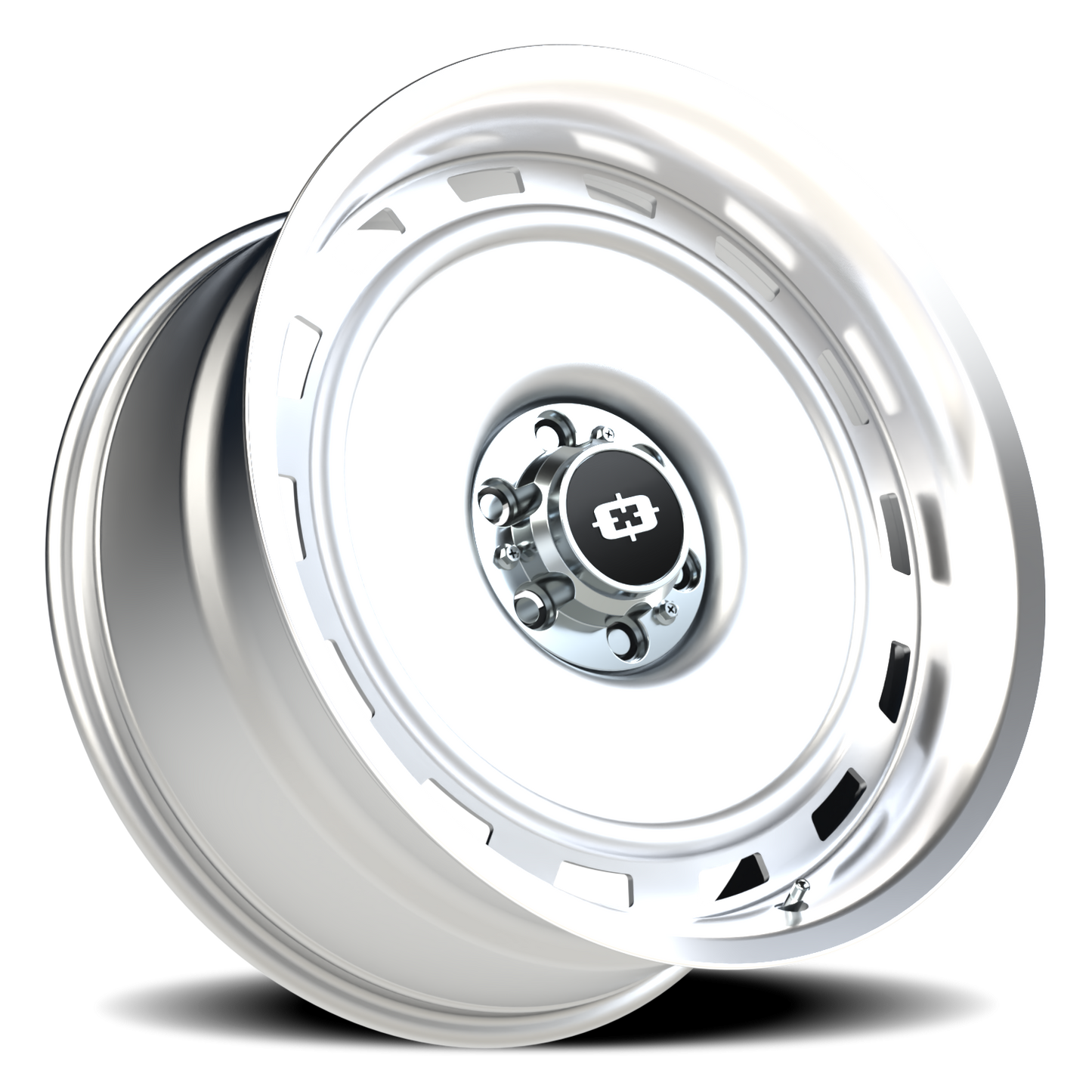 Vision CS-8X20HF 22X10 Silver Machined Lip Wheel