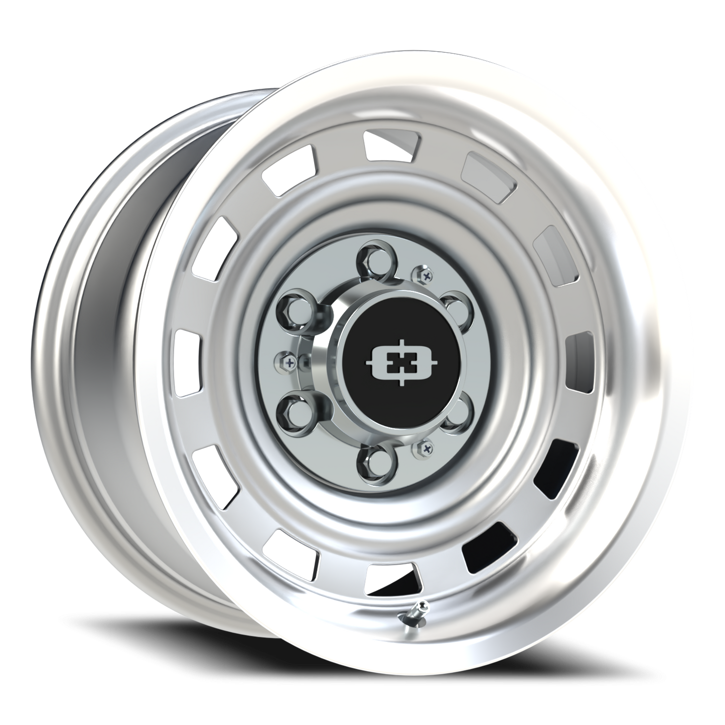 Vision CS-8X20HF 15X10 Silver Machined Lip Wheel