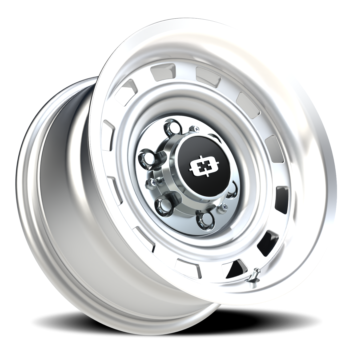 Vision CS-8X20HF 15X10 Silver Machined Lip Wheel