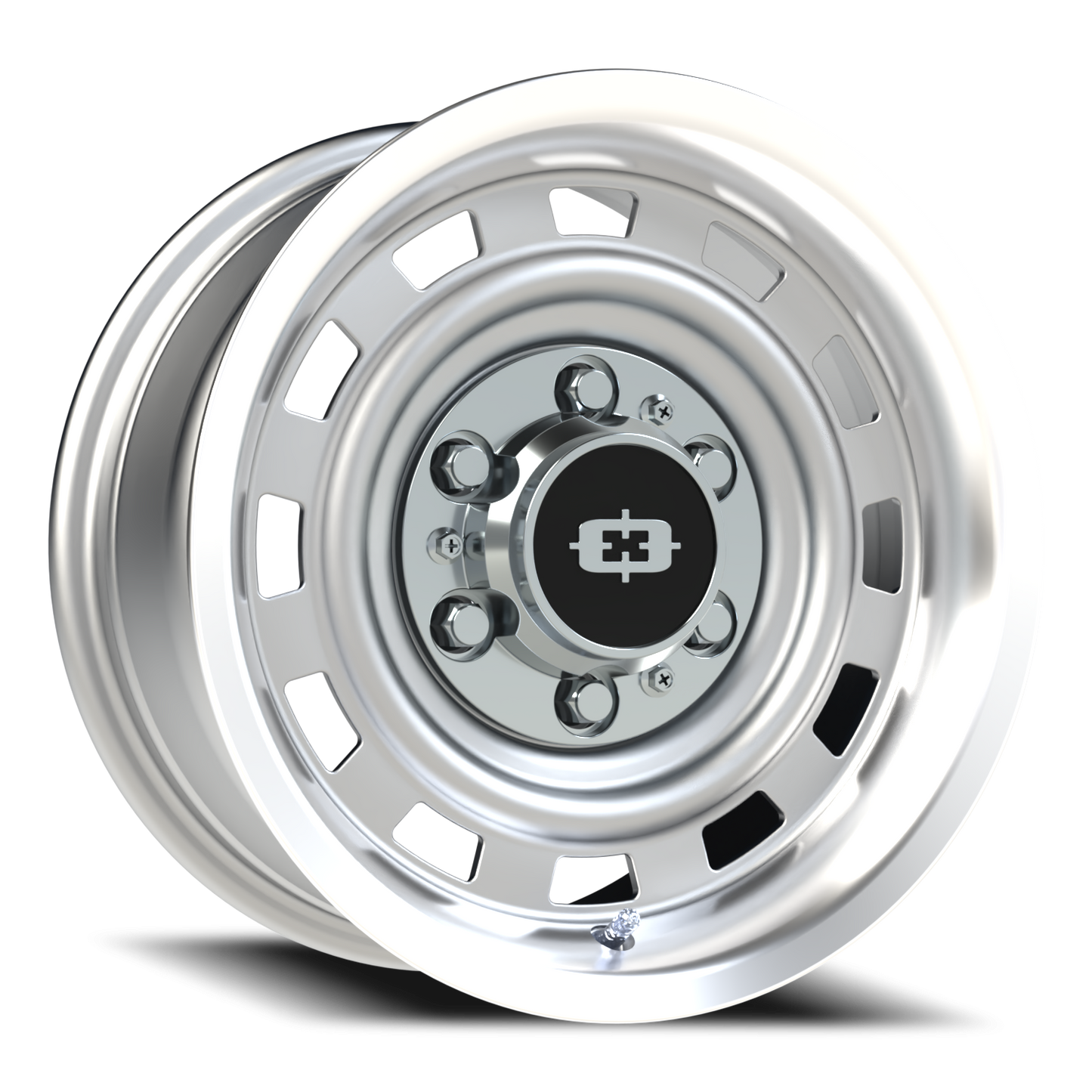 Vision CS-8X20HF 15X7 Silver Machined Lip Wheel