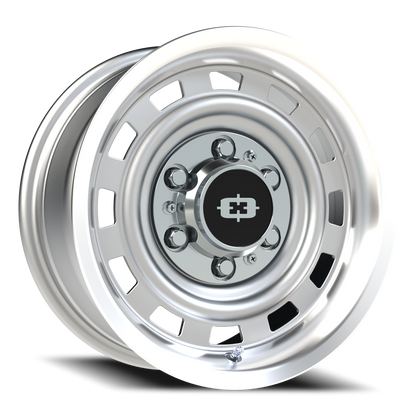 Vision CS-8X20HF 15X7 Silver Machined Lip Wheel