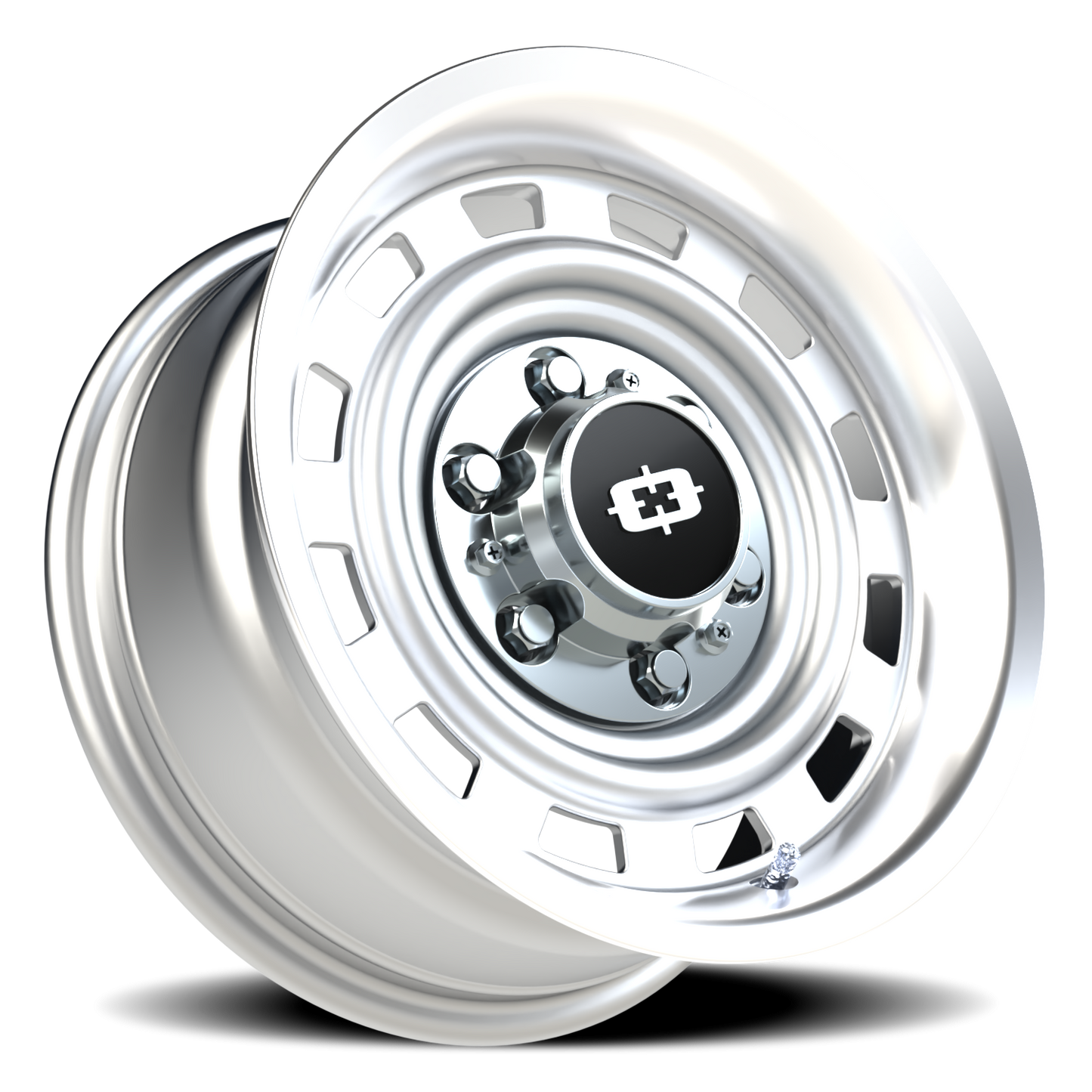 Vision CS-8X20HF 15X7 Silver Machined Lip Wheel