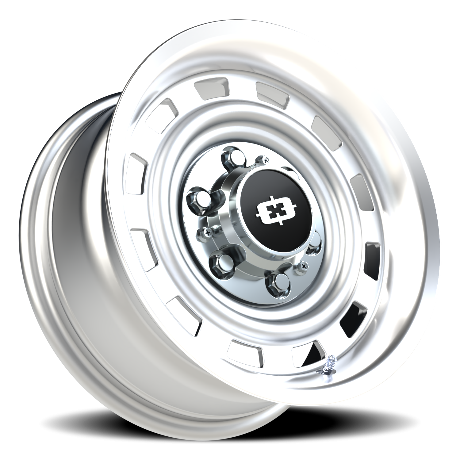 Vision CS-8X20HF 15X7 Silver Machined Lip Wheel
