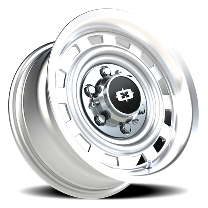 Vision CS-8X20HF 15X7 Silver Machined Lip Wheel