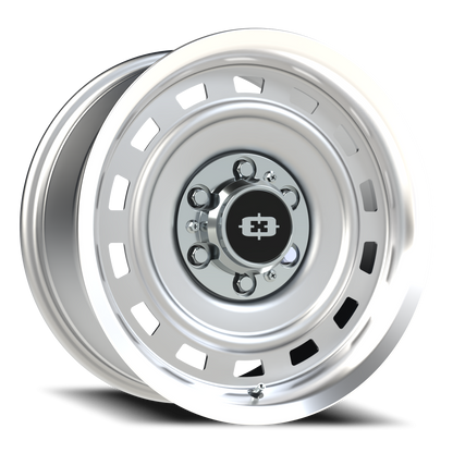 Vision CS-8X20HF 17X8 Silver Machined Lip Wheel