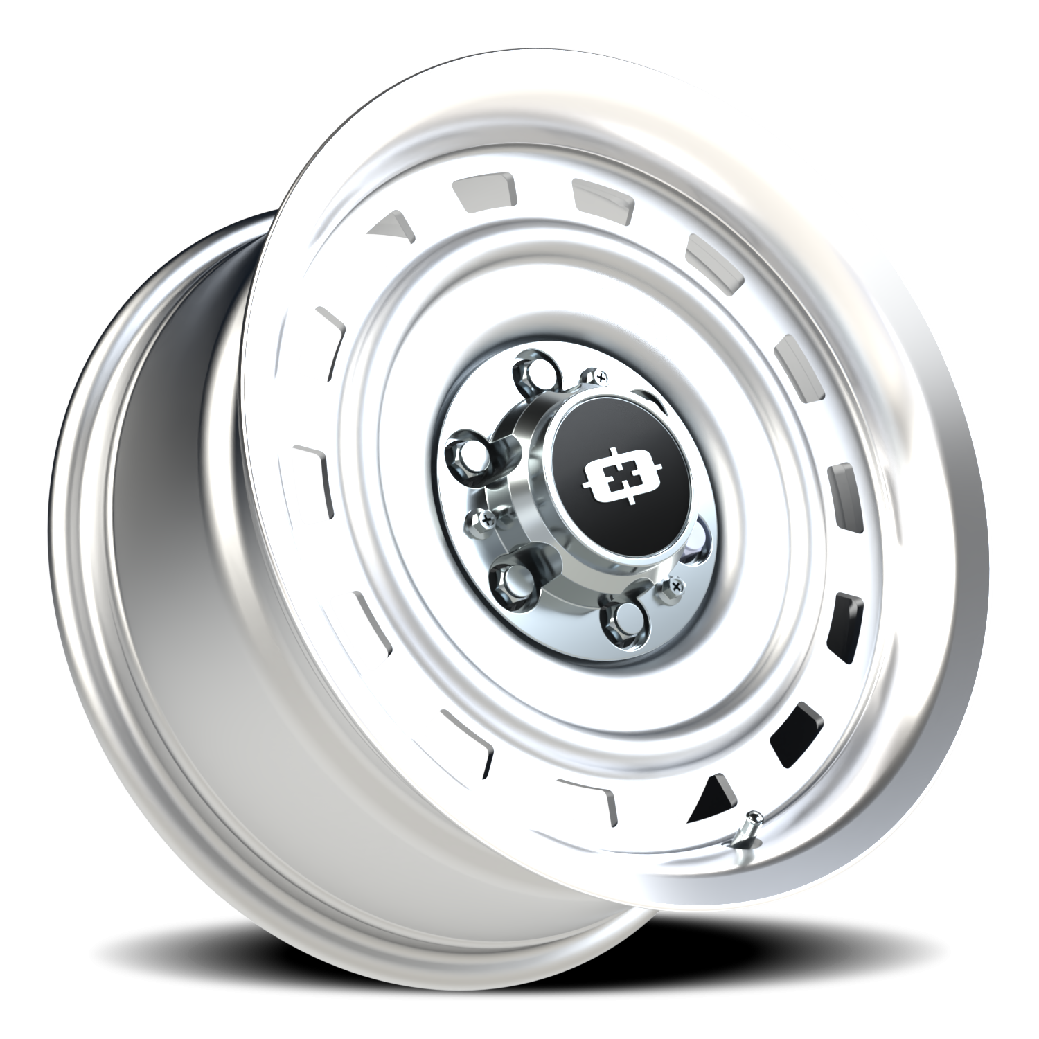 Vision CS-8X20HF 17X8 Silver Machined Lip Wheel
