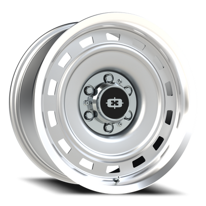 Vision CS-8X20HF 18X8 Silver Machined Lip Wheel