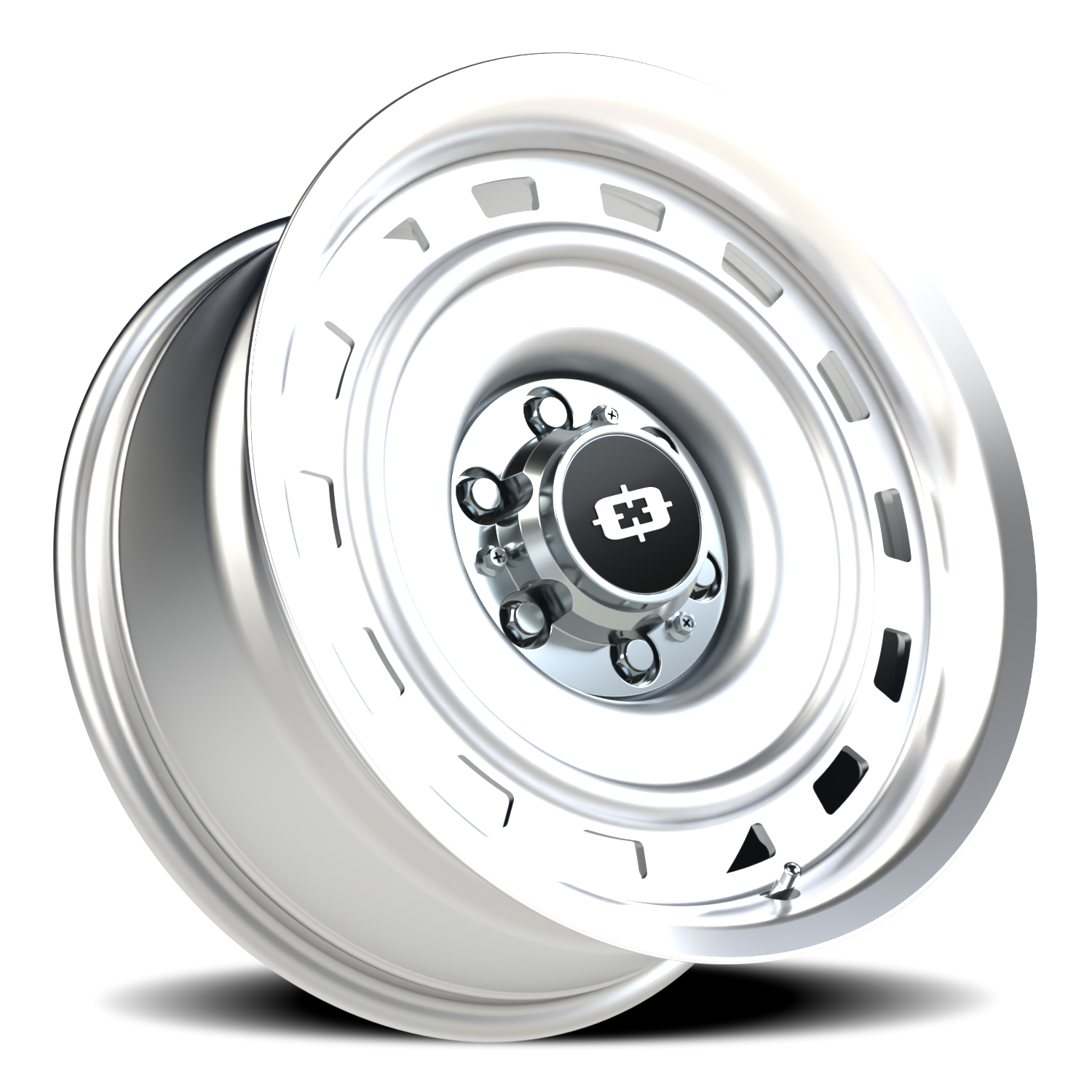 Vision CS-8X20HF 18X8 Silver Machined Lip Wheel