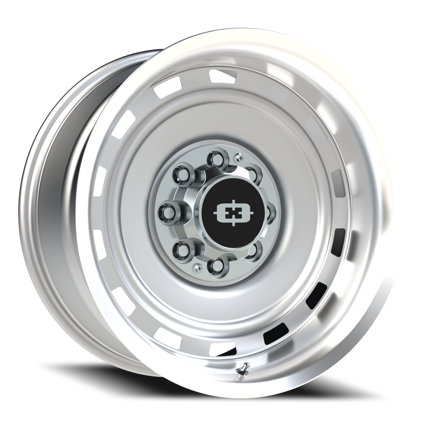 Vision CS-8X20HF 20X10 Silver Machined Lip Wheel