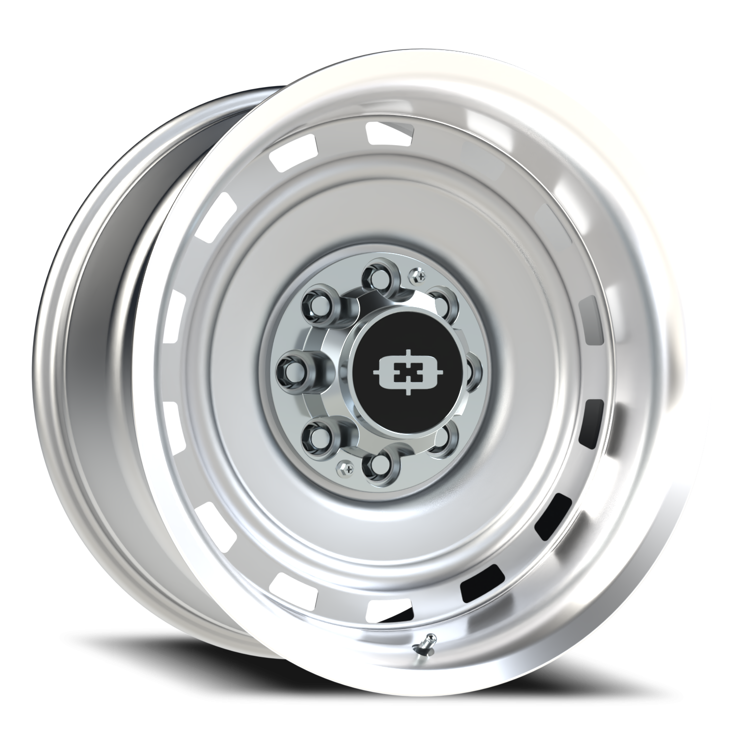 Vision CS-8X20HF 20X10 Silver Machined Lip Wheel