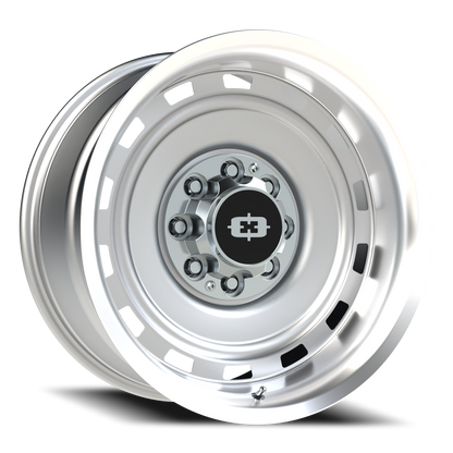 Vision CS-8X20HF 20X10 Silver Machined Lip Wheel