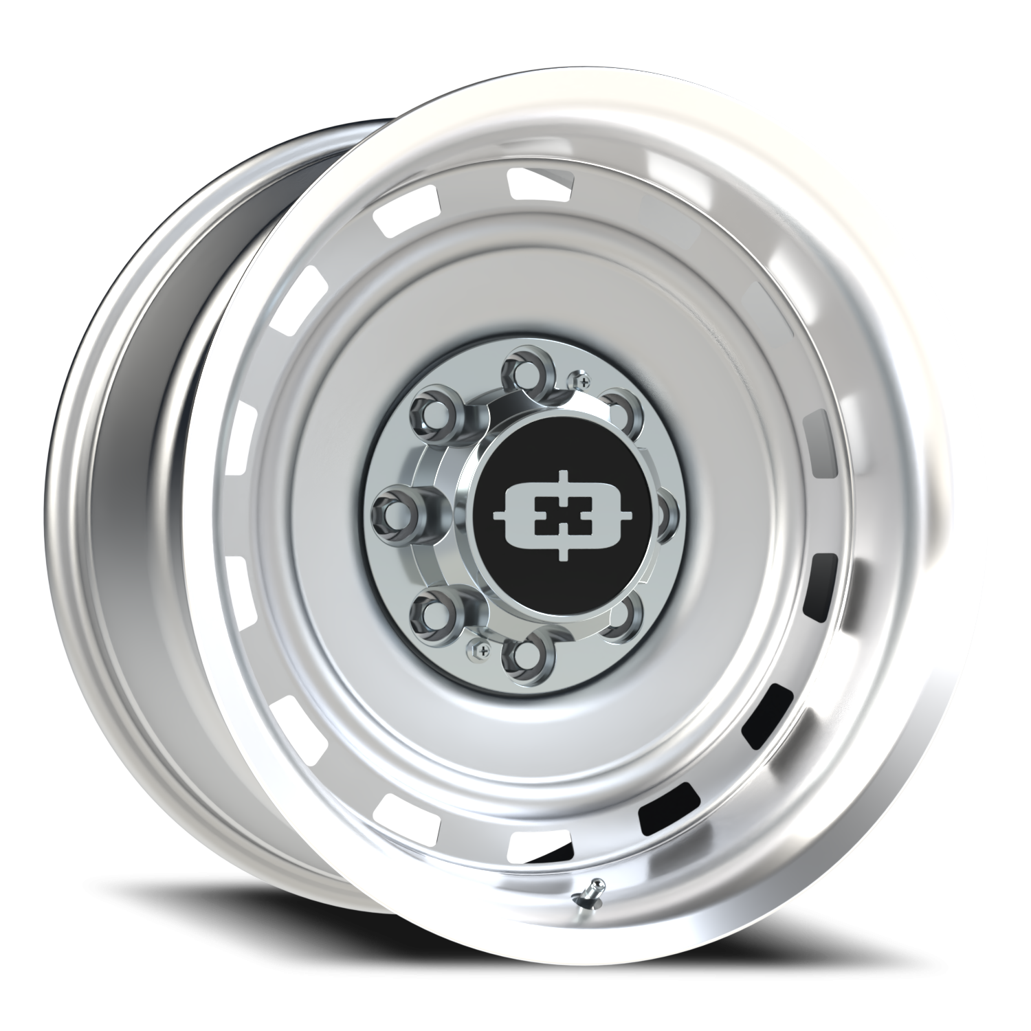 Vision CS-8X20HF 20X10 Silver Machined Lip Wheel