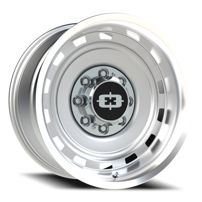 Vision CS-8X20HF 20X10 Silver Machined Lip Wheel