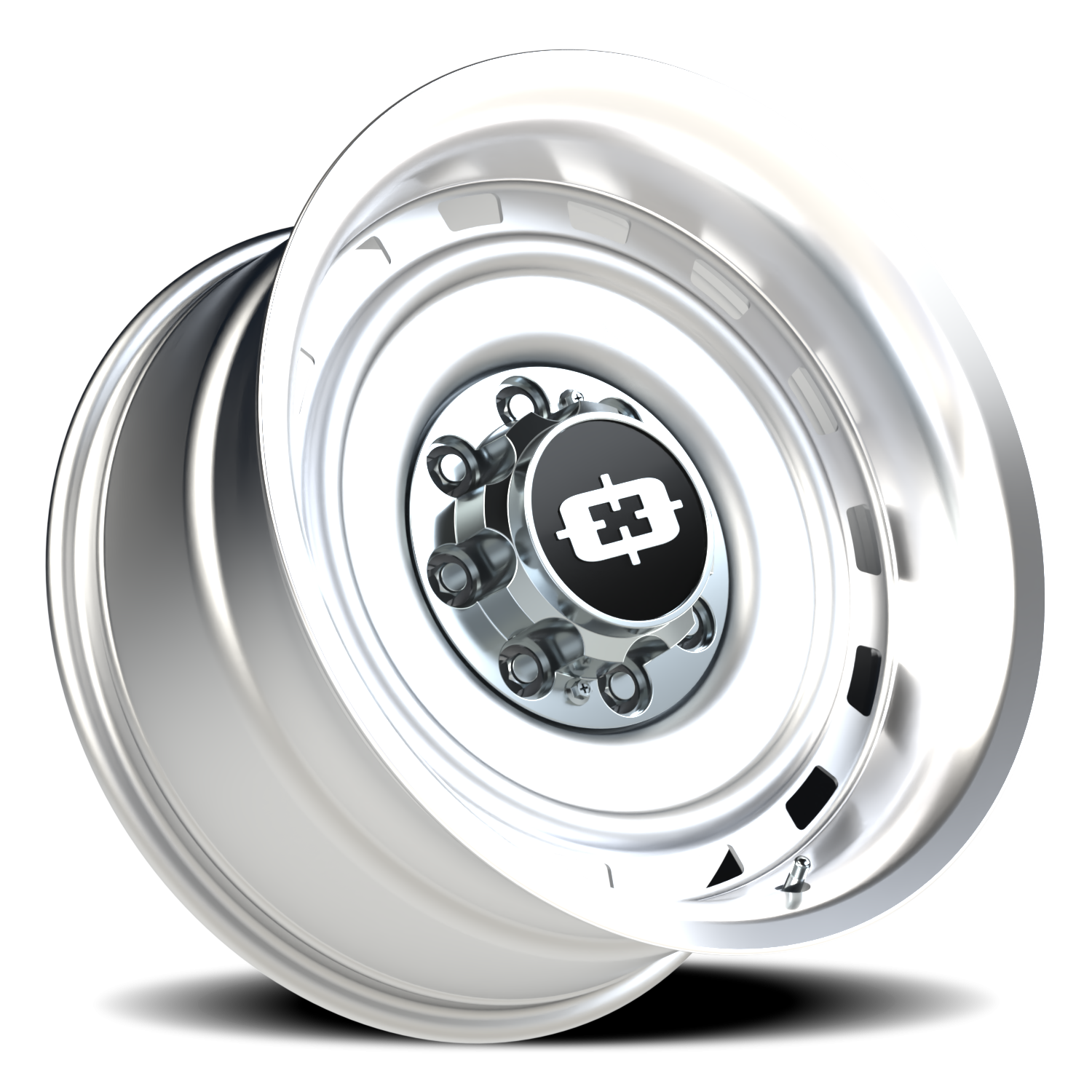 Vision CS-8X20HF 20X10 Silver Machined Lip Wheel