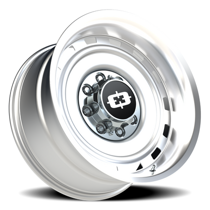 Vision CS-8X20HF 20X10 Silver Machined Lip Wheel