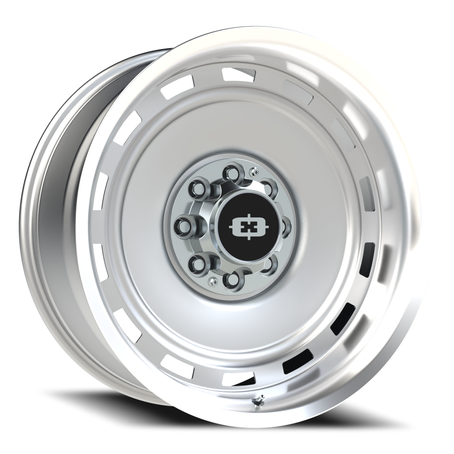 Vision CS-8X20HF 22X10 Silver Machined Lip Wheel