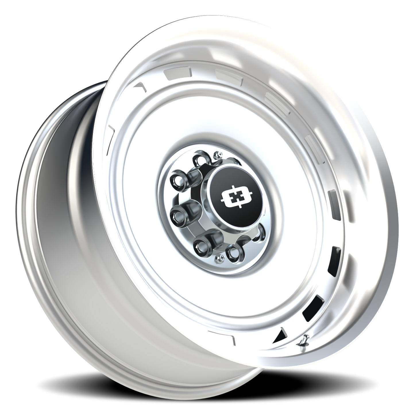 Vision CS-8X20HF 22X10 Silver Machined Lip Wheel