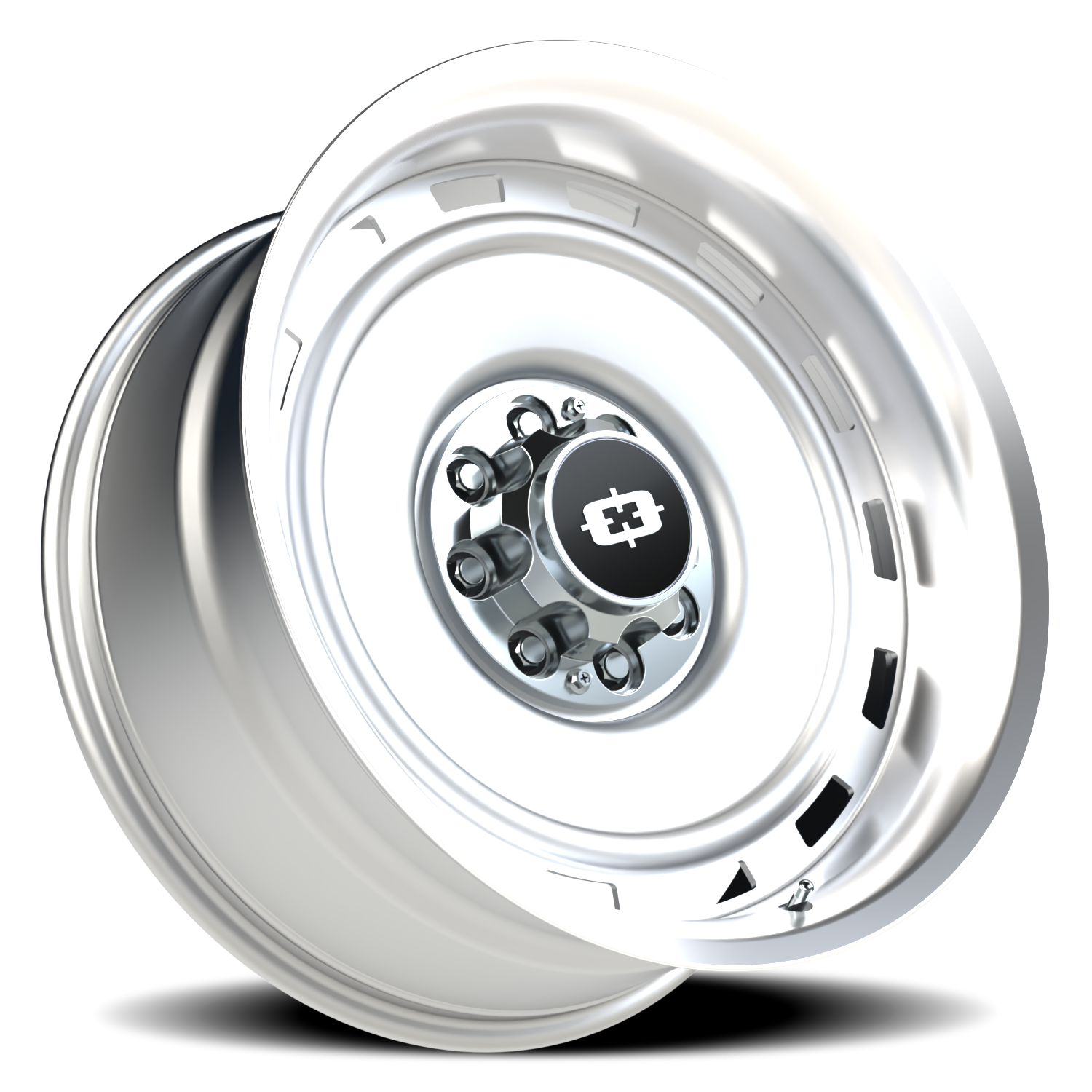 Vision CS-8X20HF 22X10 Silver Machined Lip Wheel