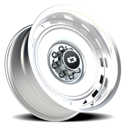 Vision CS-8X20HF 22X10 Silver Machined Lip Wheel
