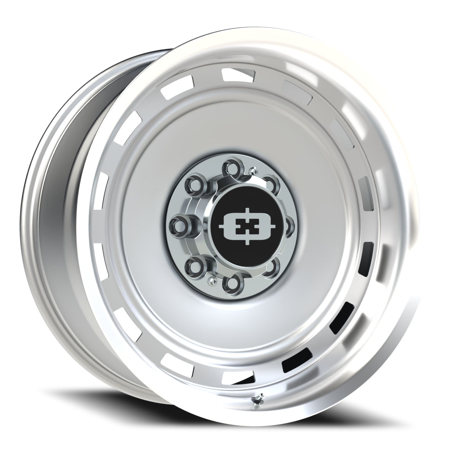 Vision CS-8X20HF 22X10 Silver Machined Lip Wheel