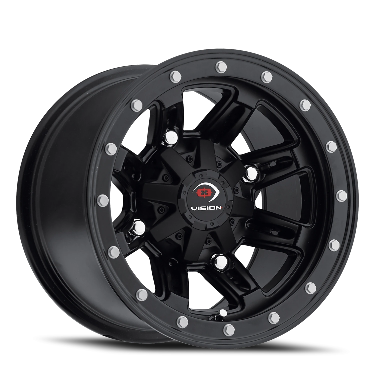 Vision Fifty 12X8 Matte Black Wheel