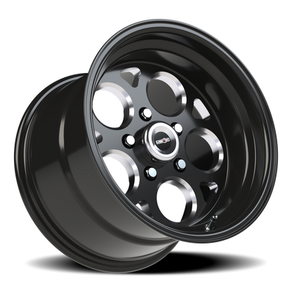 Vision Mag 15X10 Gloss Black with Milled Windows Wheel
