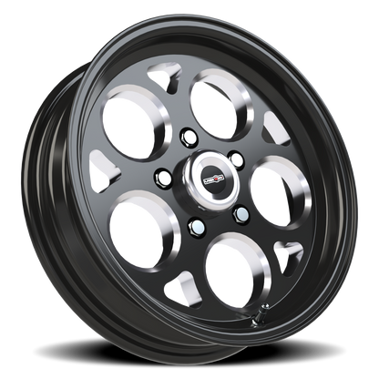 Vision Mag 15X4 Gloss Black with Milled Windows Wheel