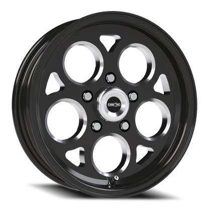 Vision Mag 15X4 Gloss Black with Milled Windows Wheel