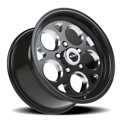 Vision Mag 15X8 Gloss Black with Milled Windows Wheel