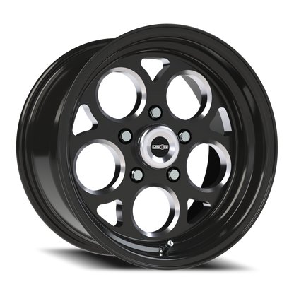 Vision Mag 15X8 Gloss Black with Milled Windows Wheel