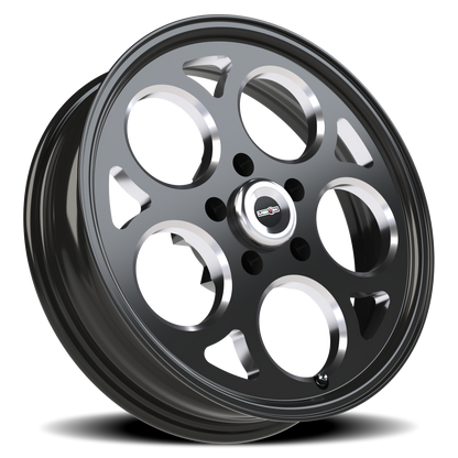 Vision Mag 17X4.5 Gloss Black with Milled Windows Wheel