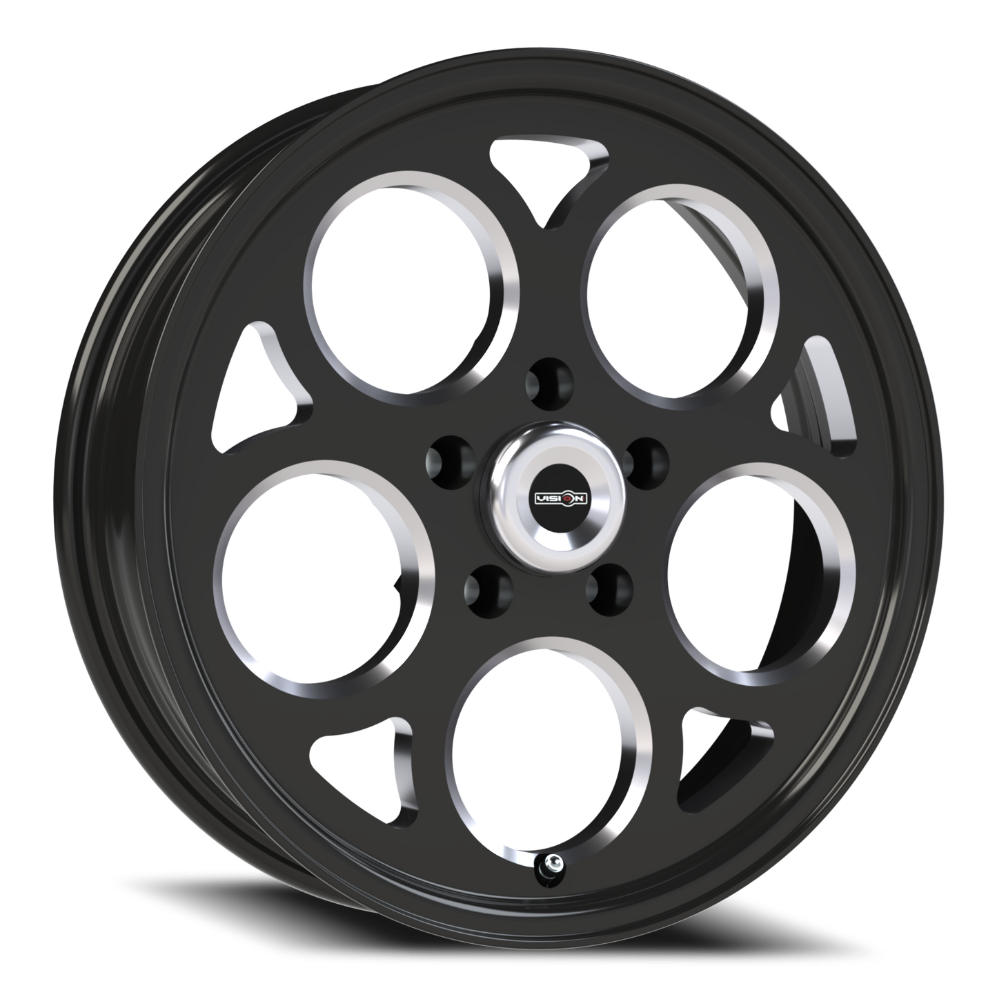 Vision Mag 17X4.5 Gloss Black with Milled Windows Wheel